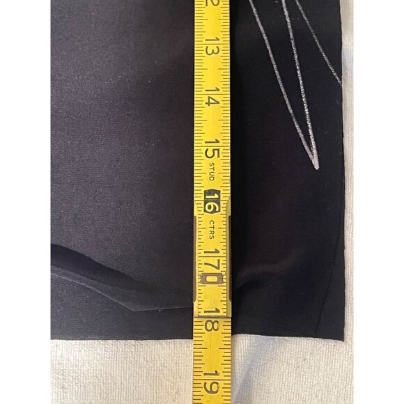 Ki Wi Black M Off-The-Shoulder Top With Handkerchief Hemline USA NWT Sheer - Picture 8 of 10